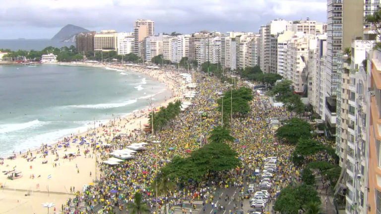 Manifestação pró-reformas deste domingo alcança todos os estados