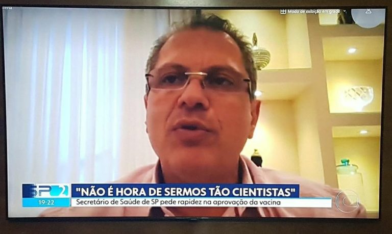 ‘Não é hora de sermos tão cientistas’, diz secretário de Saúde de Doria