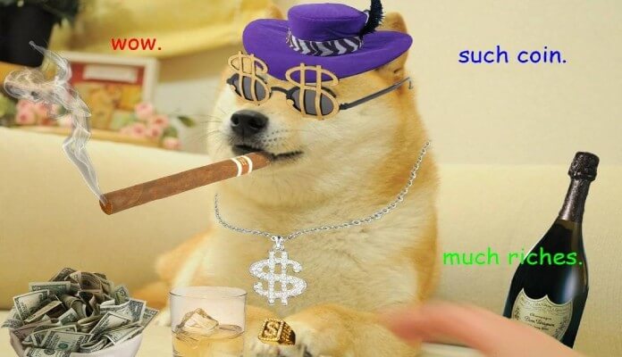 Dogecoin sobe 80% e entra para o top 10 das maiores criptomoedas do mercado