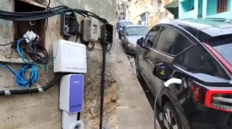 Botando pilha no carro